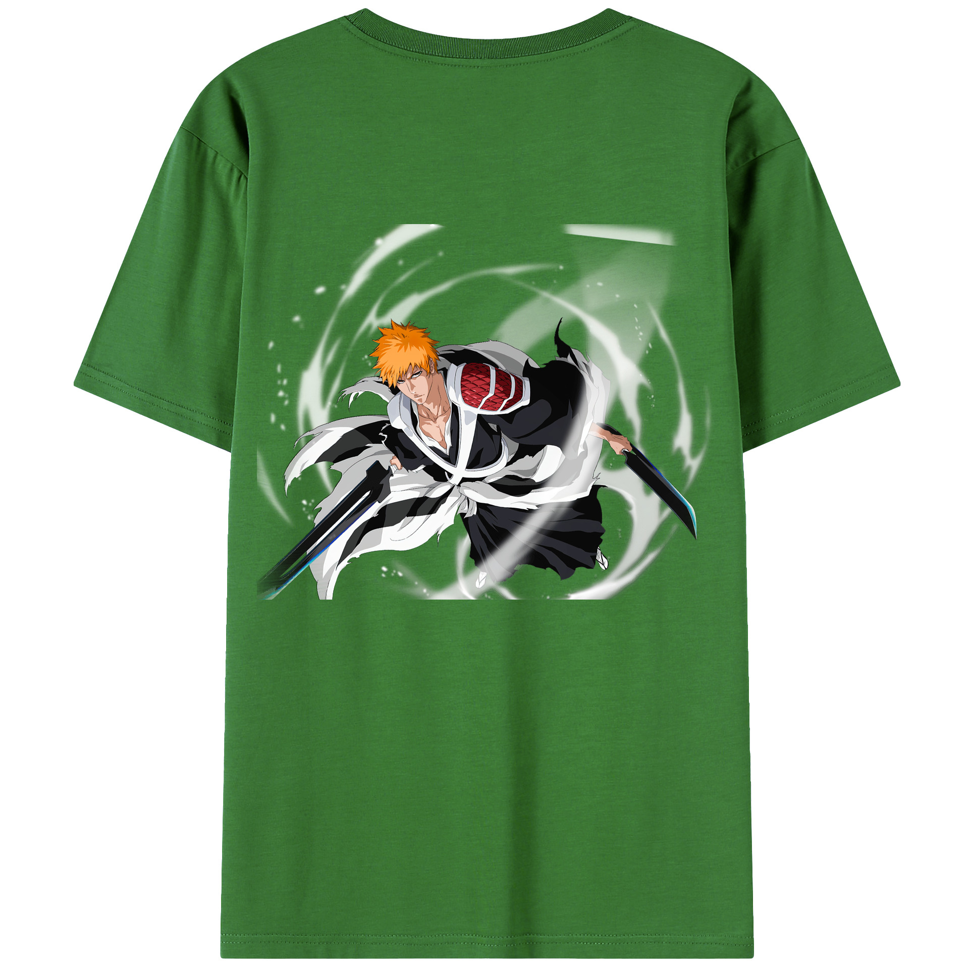 （画像用） ブリーチ 黒崎一護（くろさき いちご）BLEACH Kurosaki Ichigo レディース半袖Tシャツ(バックプリント)